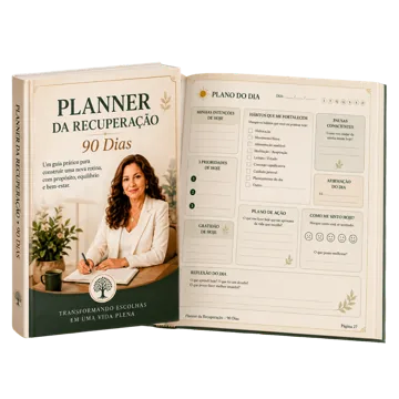 Planner da Recuperação 90 Dias — Mockup 3D